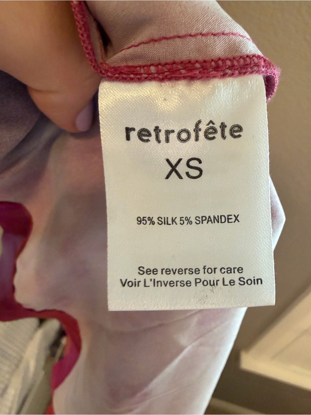 Retrofete Marlene Dress in Bronze, Pink & Purple XS NWOT - Picture 7 of 9